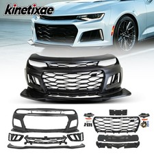 Front Bumper Cover Kit W/ DRL Fog Light Fit 2016-18 Chevrolet Camaro ZL1 Style picture