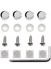 Rust Resistant Stainless Steel License Plate Frame Screws Fasteners + Chrome Scr picture