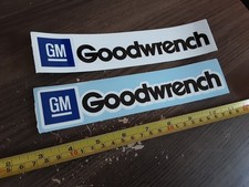 Lot  of 2 GM GOODWRENCH Racing Decals Stickers Nascar NHRA 2x8  ZZ LS Earnhardt  picture