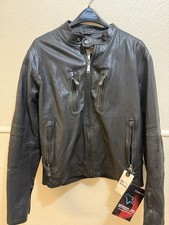 Oscar By Alpine Stars Leather Motorcycle Jacket 2XL Shoulder Elbow Protectors picture