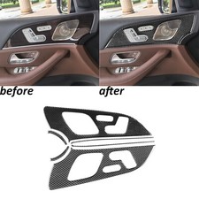 6Pcs Real Carbon Fiber Interior Door Panel Cover Trim For Benz GLE W167 2019-24 picture