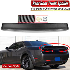 Fits 08-22 Dodge Challenger Hellcat Redeye Style Rear Trunk Spoiler Carbon Look picture