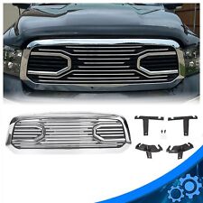For 2013-18 Dodge Ram 1500 Chrome Front Hood Bumper Grille Grill Big Horn Style picture