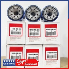NEW 6x Honda Oil Filters AND Gaskets MADE IN JAPAN 15400-RTA-003 JDM NEW picture