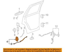 GM OEM 12-14 Escalade,Tahoe,Yukon Rear Door Lock Hardware-Lock Assy 22862033 picture