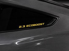 (2pk) 2.3 EcoBoost Yellow Vinyl Decal  5x.5” | Car Window Laptop Truck 2.3L picture