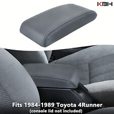 Fits 84-89 Toyota 4Runner Pickup Center Console Lid Armrest Leather Cover Gray picture