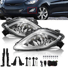 Pair Fog Lights Clear Lens Halogen Fit for 2011-2013 Hyundai Elantra GLS picture