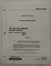 Airesearch Garrett Model No. JFS100-34 Jet Fuel Gas Turbine Engine Starter Maint picture