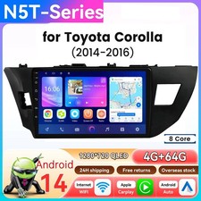 CarPlay 4+64GB Android15 For Toyota Corolla 2014-2016 Car Stereo Radio GPS Navi picture