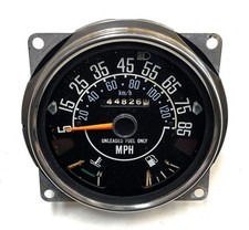 Jeep CJ Speedometer Odometer CJ5 CJ7 CJ8 Fuel Temperature Gauge 85 mph 44,826 picture