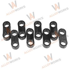 8PCS 4AN Hose Separator Clamp, AN4 Fuel Line Mounting Clamp Aluminum Black . picture