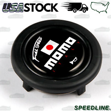 59mm MOMO Black Full Speed Steering Wheel Horn Button Sport Competition Tuning picture