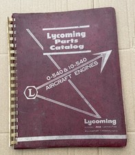 1965 AVCO Lycoming Parts Catalog 0-540 & I0-540 Aircraft Series PC-115 Original picture