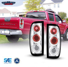 Tail Lights For 1998-2004 Nissan Frontier Chrome Clear Lens Rear Brake Lamps Set picture