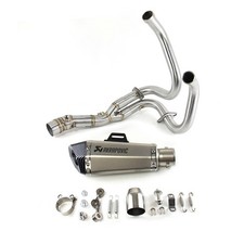For Kawasaki Ninja650 Z650 2012-2026 Full System Exhaust Tips Silver Header Pipe picture
