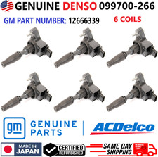 GENUINE x6 Ignition Coils For 2014-2026 Buick Cadillac Chevrolet GMC, 099700-266 picture