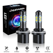 2PC 880 Led Fog/Driving Light Bulb 6000K Xenon White High Power 890 892 893 899 picture