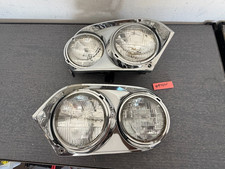 1976-1991 Jaguar XJS OEM Left & Right QUAD Headlight Assemblies + Chrome Bezels picture