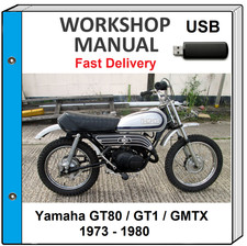 YAMAHA GT80 GT1 GMTX 1974 1975 1976 1977 1978 1979 SERVICE REPAIR SHOP MANUAL picture