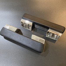 1964 1965 1966 1967 A Body Chrome Front Arm Rest Bases and Black Pads Assembly picture
