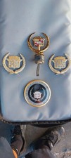 1997 -1999 Cadillac Deville Gold Plated Hood Ornament  And Emblem Set picture