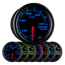 GlowShift 52mm Black 7 Color LED Water Coolant Temperature Temp Gauge Meter - °F picture