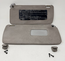 87-95 Nissan Pathfinder Hardbody D21 Sun Visor Set Pair Light Gray/Taupe w/clips picture