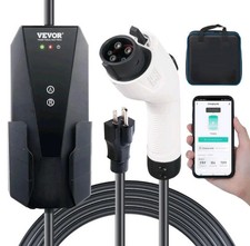 VEVOR Level 1+2 Portable EV Charger, 16 Amp 120V or 240V, Electric Vehicle Charg picture