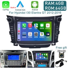 For 2012-16 Hyundai I30 Elantra GT Radio Apple CarPlay Android 13 Car Stereo GPS picture