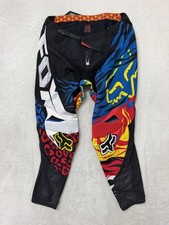 Fox Racing Pants Mens Large 36 Multicolor 360 Leather Motocross MX Vented picture