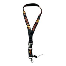 Red Bull Black Lanyard Double Sided Logo Detachable ID / Keychain NEW picture