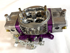 Purple Billet Aluminum 750 Carburetor Double Pumper Mechanical Secondary 4150 picture