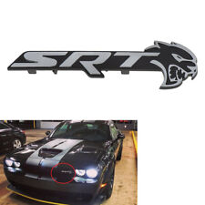 OEM 2015-19 Dodge Challenger Silver SRT HELLCAT Grille Emblem Mopar 68320442AC A picture
