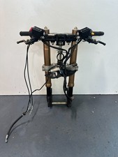 2018 08-20 SUZUKI HAYABUSA FRONT END FORKS TUBES LEGS TREES CONTROLS HANDLEBARS picture