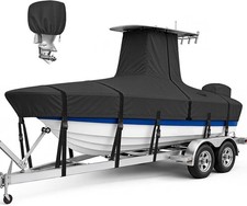 T Top Boat Cover, 1200D Heavy Duty Waterproof Hard Top Cover 22'-24' - 116