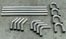 Universal DIY 3'' Mild Steel Dual Mandrel Exhaust Kit H64303 picture