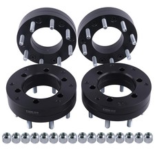 VLAOSCHI 4X Black 6x5.5 to 8x6.5 Wheel Adapters 2 Inch with 14x1.5 Studs picture