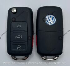 NEW Volkswagen TOUAREG 2004-2010 4-button flip key remote fob KR55WK45022 ID46 picture