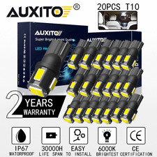 20x T10 168 194 LED Interior Light Bulbs License Map Side Marker White 6K AUXITO picture