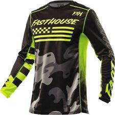 Fasthouse Grindhouse Riot Jersey, Black/Flo Yellow picture