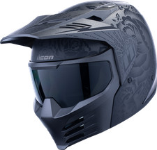 ICON - Elsinore Helmet Darkgard Black Medium | 0101-18340 picture
