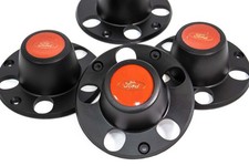 1980-1996 Ford F150 plastic hub caps Black red 5 lug picture