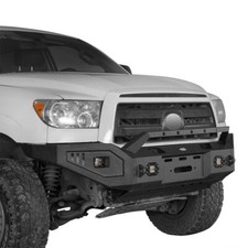 Fit 2007-2013 Toyota Tundra Front Bumper w/ Winch Plate & Led Lights &Skid Plate picture