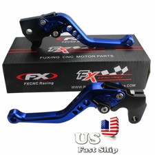 CNC Blue Brake Clutch Levers For Yamaha YFZ450 YFZ450R 2008-2015 2016 2017 2018 picture
