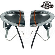 2pc aluminum Bullet Motorcycle Turn Signal Lights Front and Rear fit for Softail picture