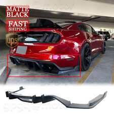 For Ford Mustang 15-17 HN Style Textured Rear Bumper Diffuser W/Corner Extension picture