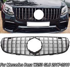 Chrome GT R Grille Grill For 2017-2019 Mercedes Benz X253 GLC250 GLC300 GLC43AMG picture