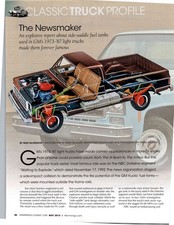 1973 - 1987 CHEVROLET GMC PICKUPS 3 pg Color Article 400 picture