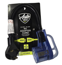 Auto Drive 10/3 Stw 50 Amp -30 Amp Rv Adapter Extension Cord With Lighted Ends picture